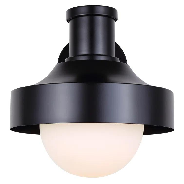 BAYLOR 1 Light Outdoor Lantern, Black Finish