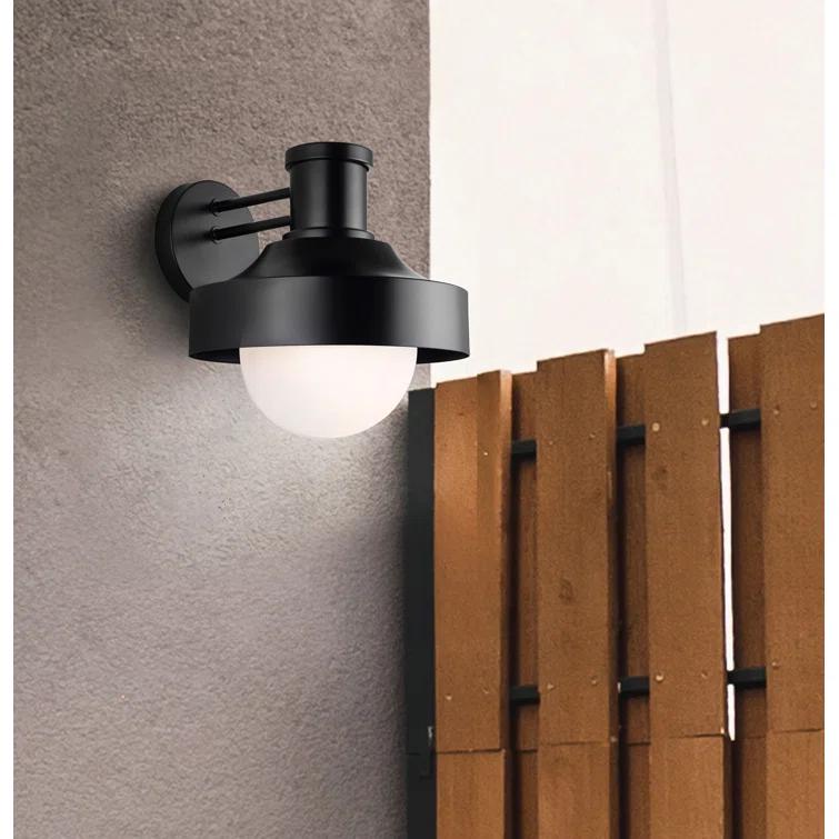 BAYLOR 1 Light Outdoor Lantern, Black Finish