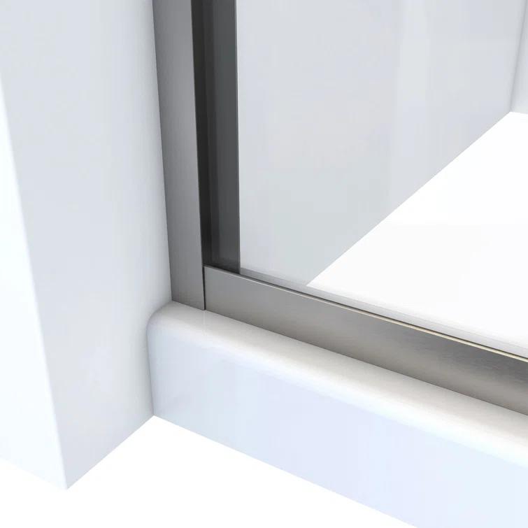 Alliance Pro 56" W x 70" H Bypass Semi-Frameless Shower Door with ClearMax Technology