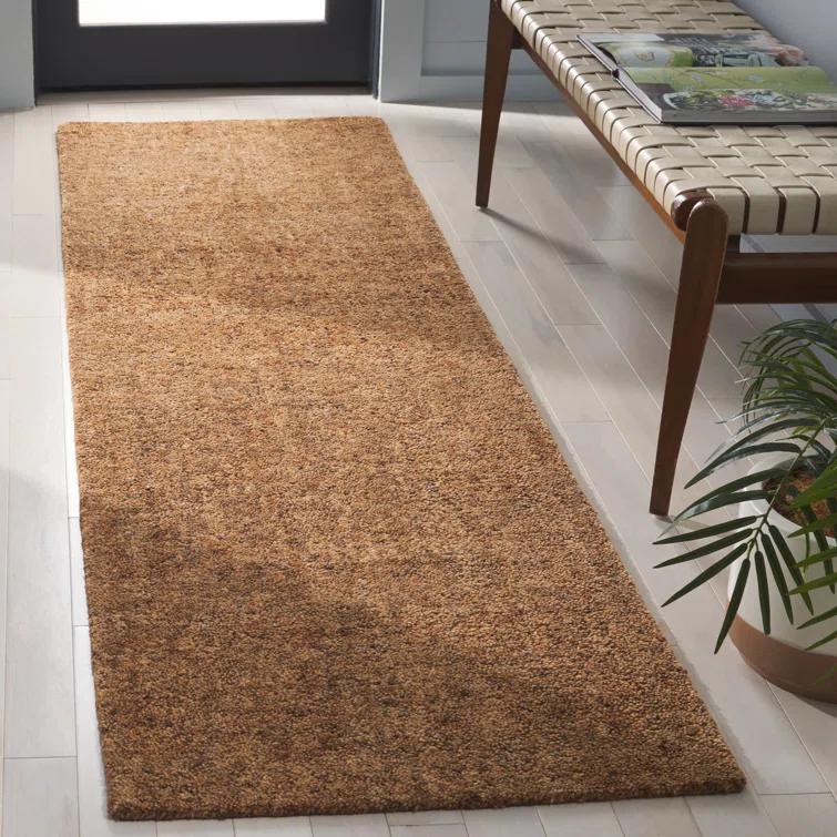 SAFAVIEH Gabbeh Verity Abstract Area Rug, Gold/Brown, 6' x 6' Square