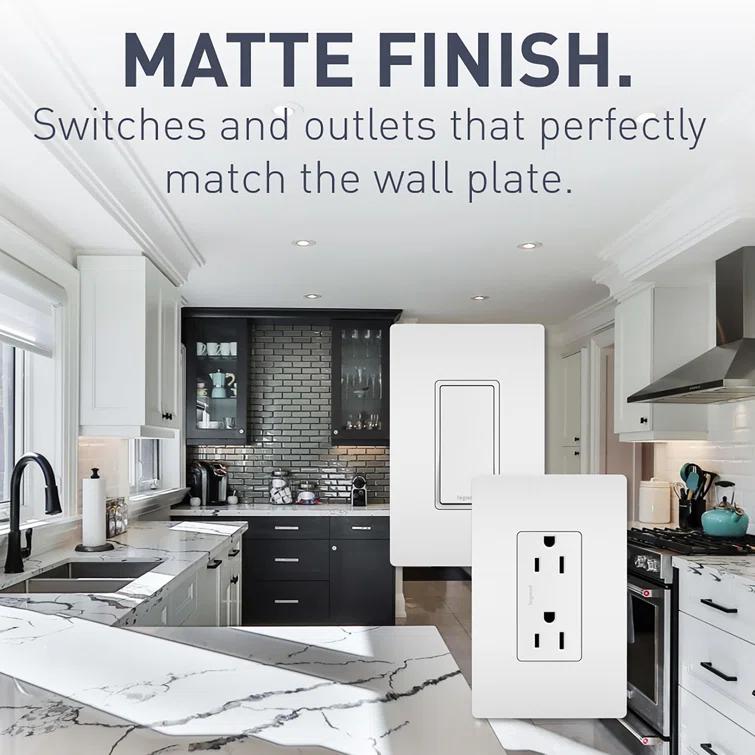 Radiant 15-Amp 4-Way Decorator Rocker Light Switch