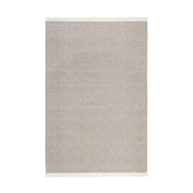 Handmade Flatweave Neutral Gray Rug