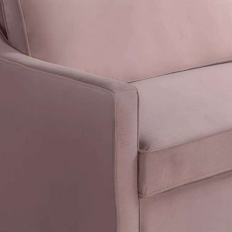 Serta Juliette 62.2'' Full Convertible Sofa w/ Velvet Upholstery