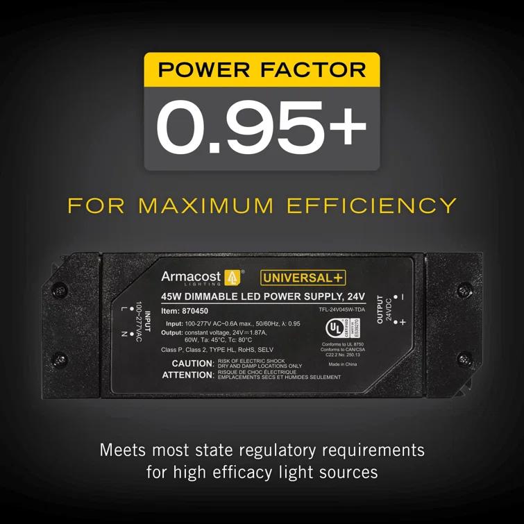 Universal+ Dimmable LED Driver 24V DC, Electronic Transformer