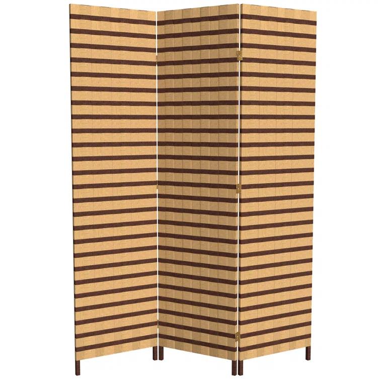 Oriental Furniture 6 ft. Tall Two Tone Natural Fiber Room Divider