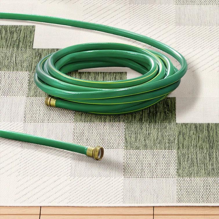 NICOLE MILLER NEW YORK Patio Country Ombre Chevron Outdoor Area Rug, Green/Cream