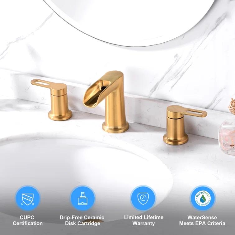 VividFall 8 in. Widespread 2-Handle Bathroom Faucet