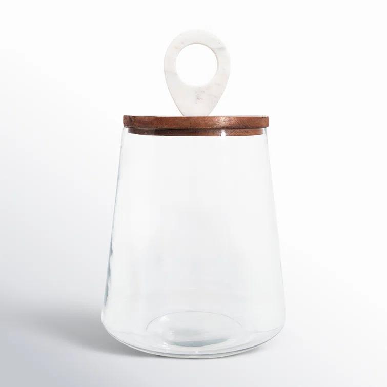 Sprinkle & Bloom Clear Glass Food Storage Jar