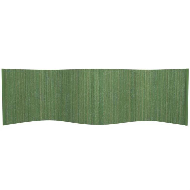 2 ft. Short Bamboo Wave Screen - Distressed Green