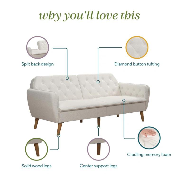 Tallulah Memory Foam Futon