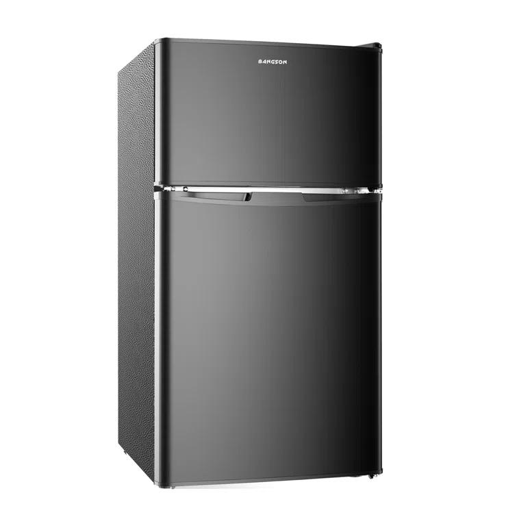 BANGSON 3.2 CU.FT, 2 Door Small Refrigerator with Freezer