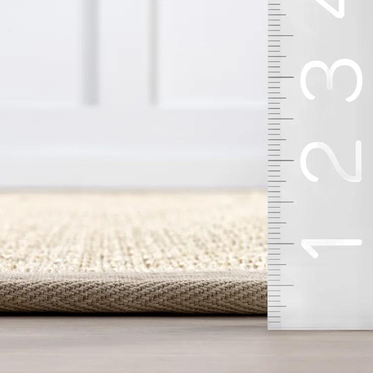 Proper Sisal and Wool Tan Area Rug