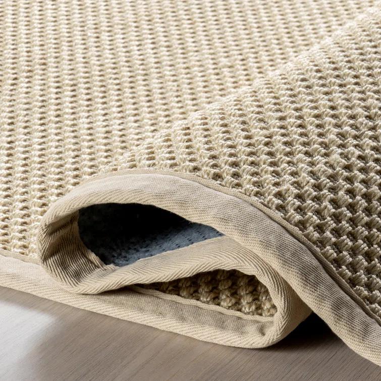 Proper Sisal and Wool Tan Area Rug