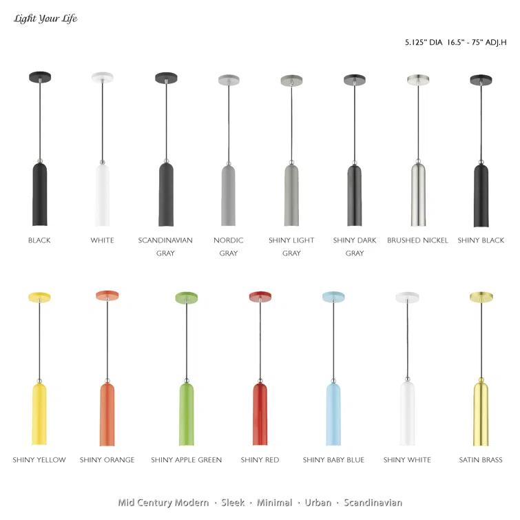 Hanne Single Light Metal Dimmable Pendant