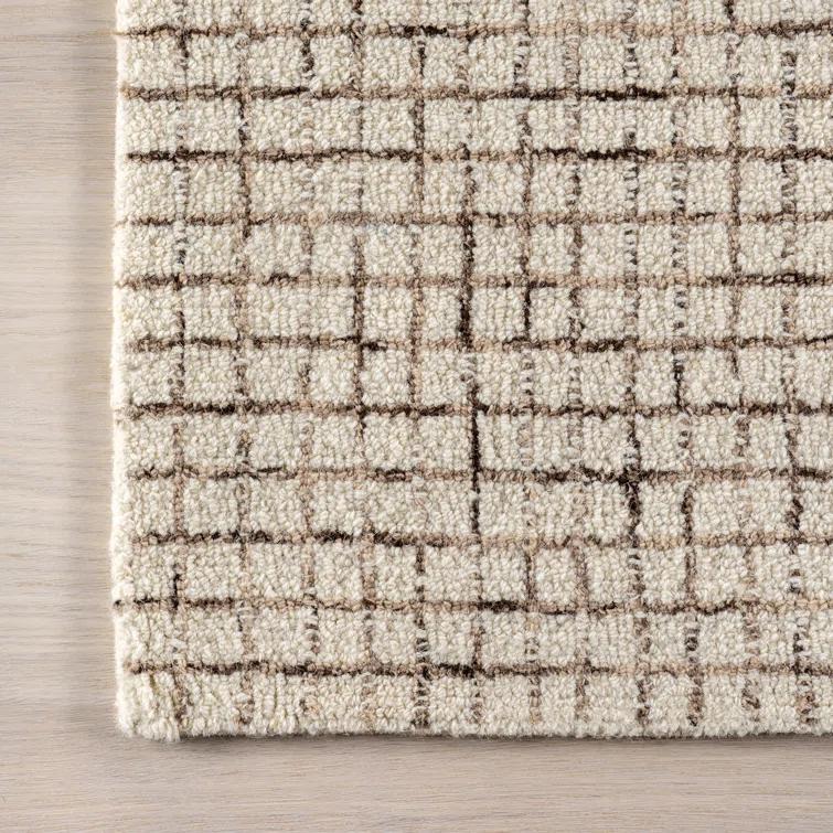 Arvin Olano x Rugs USA Melrose Checked Wool Area Rug