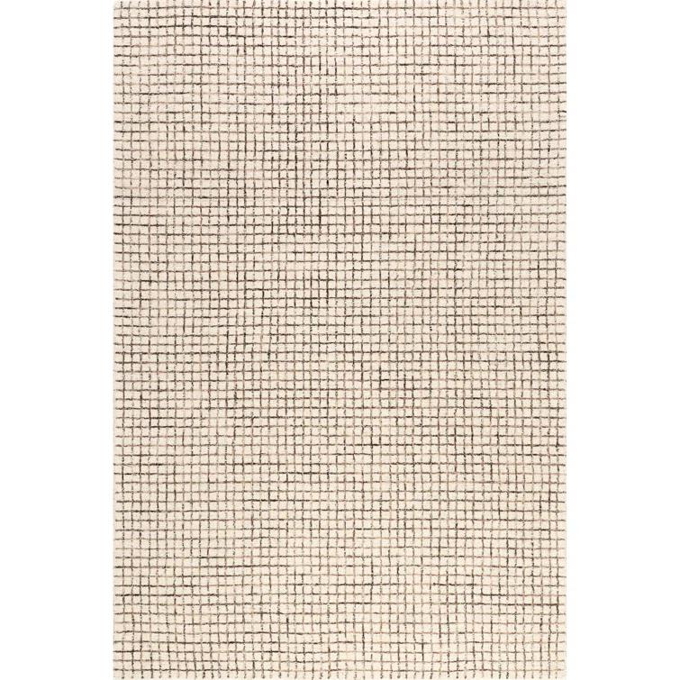 Katasha Checked Wool Area Rug