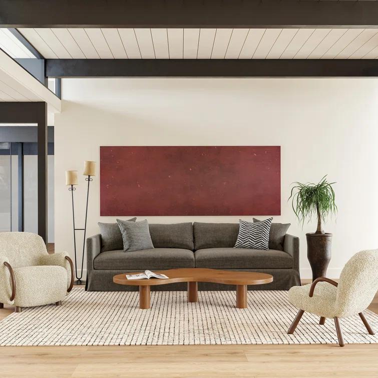 Arvin Olano x Rugs USA Melrose Checked Wool Area Rug