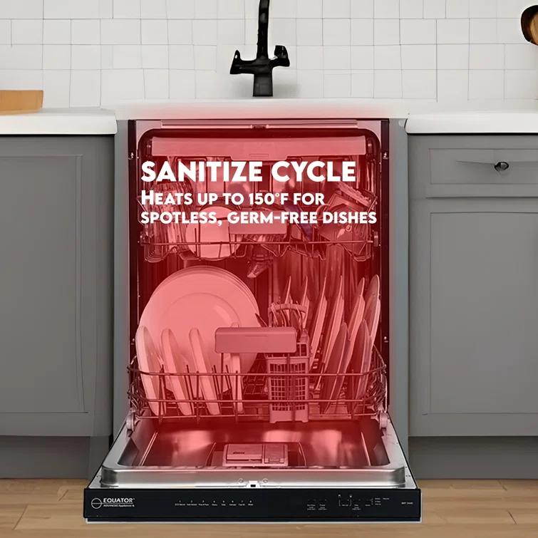 Equator 24 in Dishwasher Top Control 3 Rack 15 place 3.4g QUIET 51 dB 110V EStar