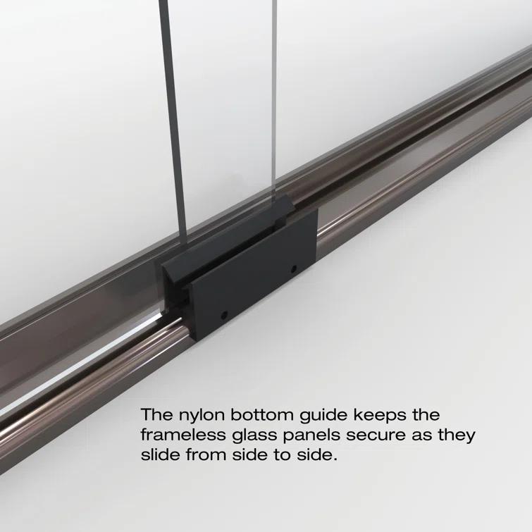 Infinity 43" W x 47'' W x 70" H Semi-Frameless Shower Door