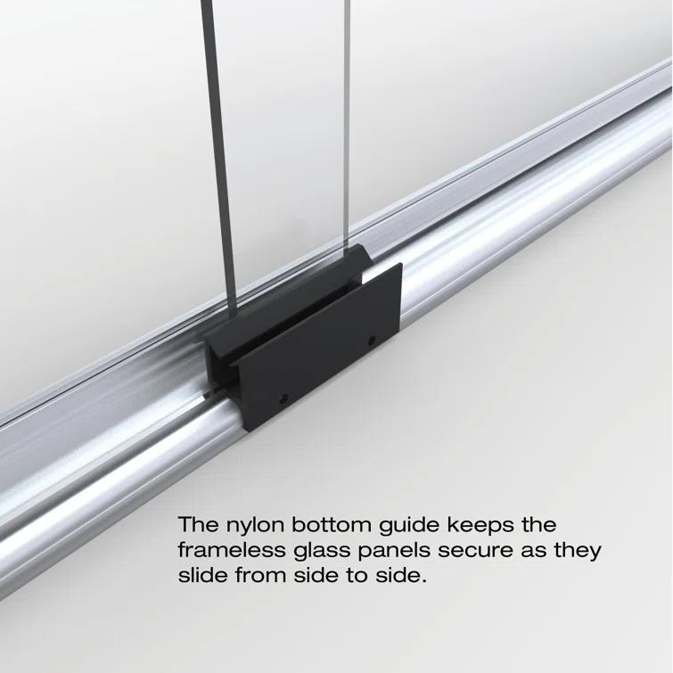 Infinity 43" W x 47'' W x 70" H Semi-Frameless Shower Door