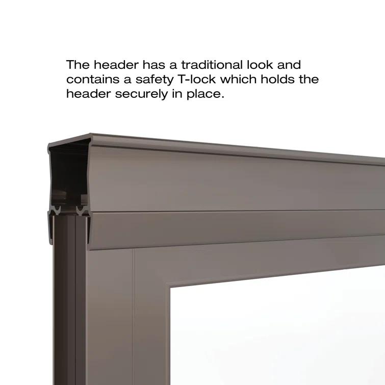 Deluxe 56"W x 58.5" H Framed Tub Door