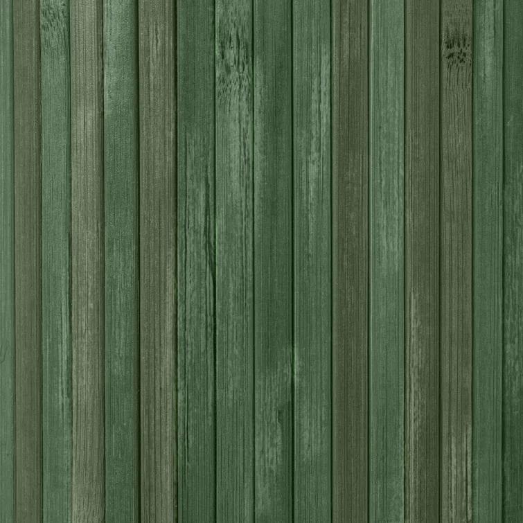 2 ft. Short Bamboo Wave Screen - Distressed Green