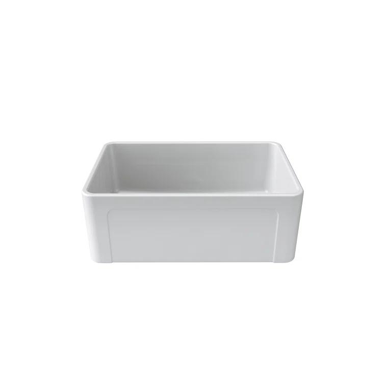 LaToscana 27'' L Farmhouse / Apron Single Bowl Fireclay Kitchen Sink LTW2718W