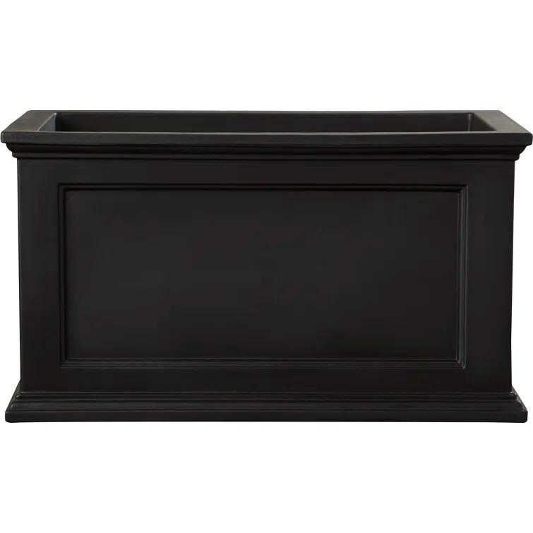 Winston Porter Anastasiya 20"x36" Resin Planter with Water Reservoir
