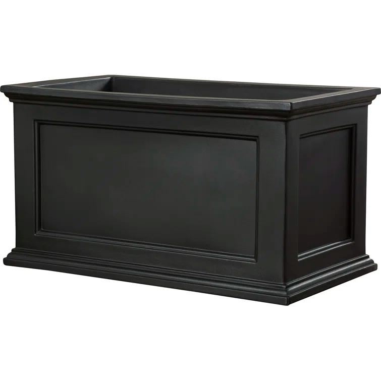 Winston Porter Anastasiya 20"x36" Resin Planter with Water Reservoir