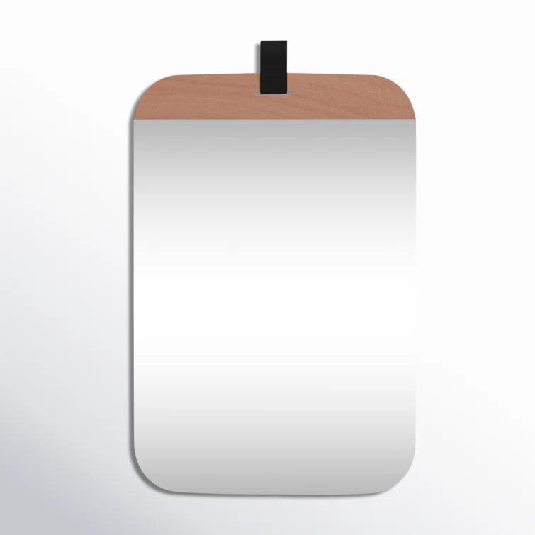 Lanny Wood Flat Wall Mirror