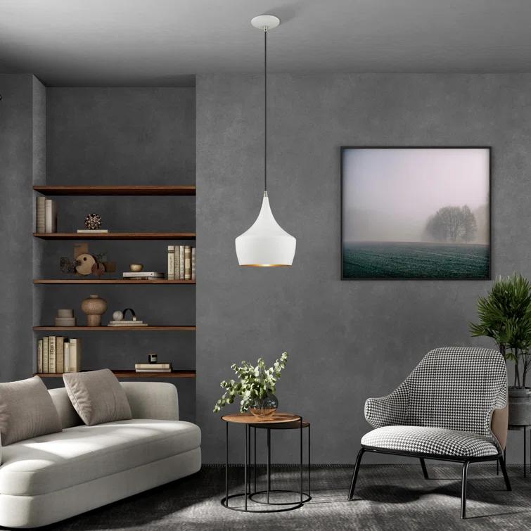 Schultz Single Light Metal Dimmable Pendant