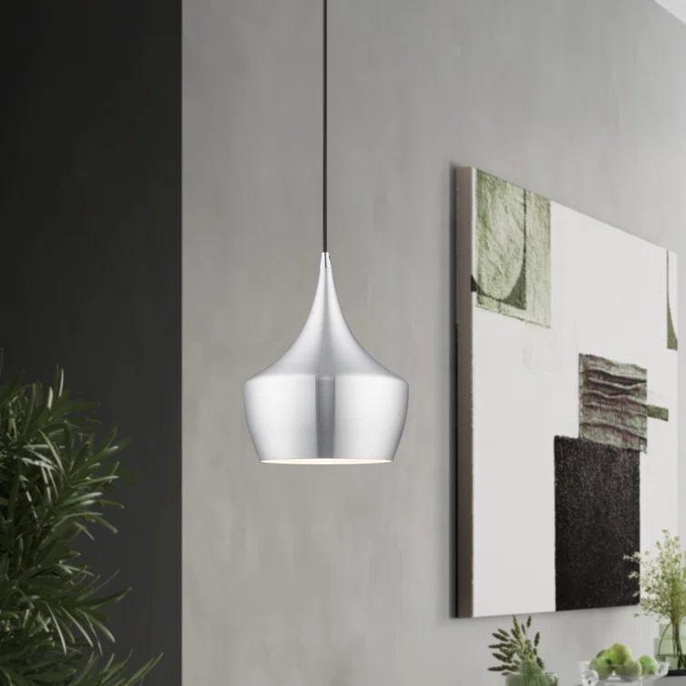 Schultz Single Light Metal Dimmable Pendant