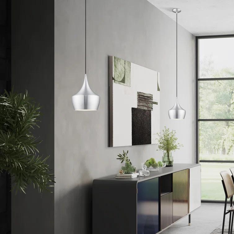 Schultz Single Light Metal Dimmable Pendant