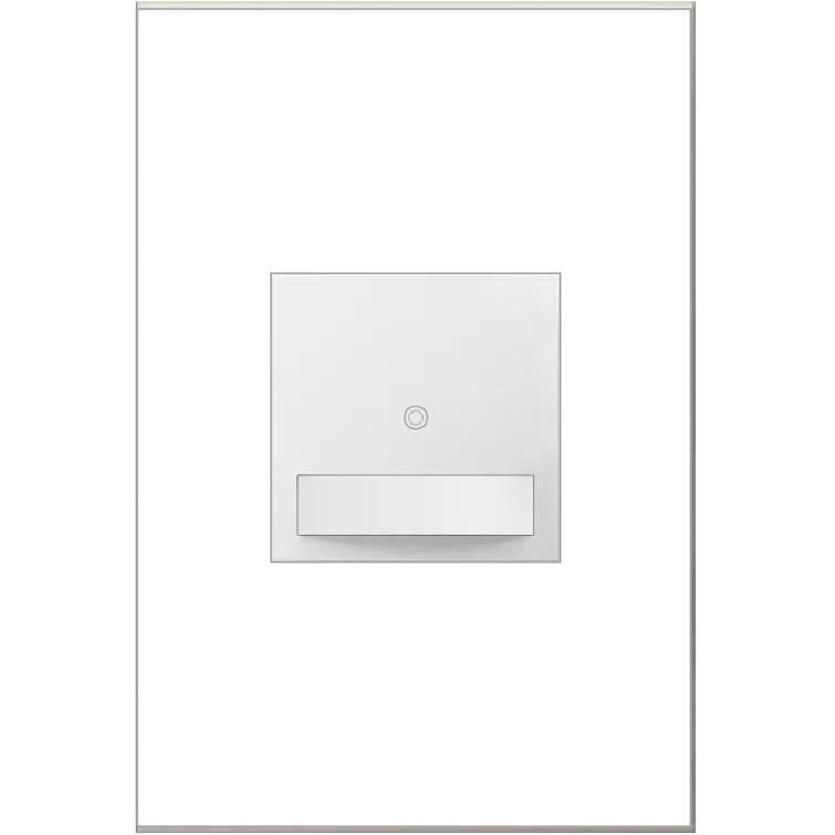Adorne® Sensa 15 Amp Single Pole and 3-Way Vacancy Sensor Light Switch with Microban