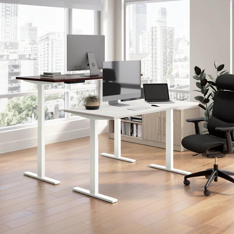 Bush Business Furniture Move 60 Series Height Adjustable L Shaped Standing Desk