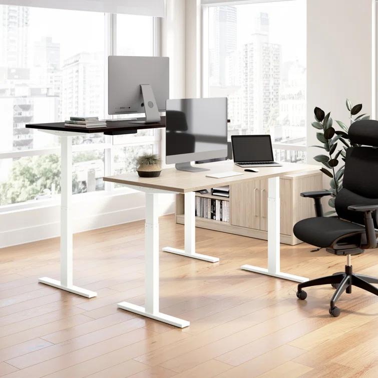 Bush Business Furniture Move 60 Series Height Adjustable L Shaped Standing Desk