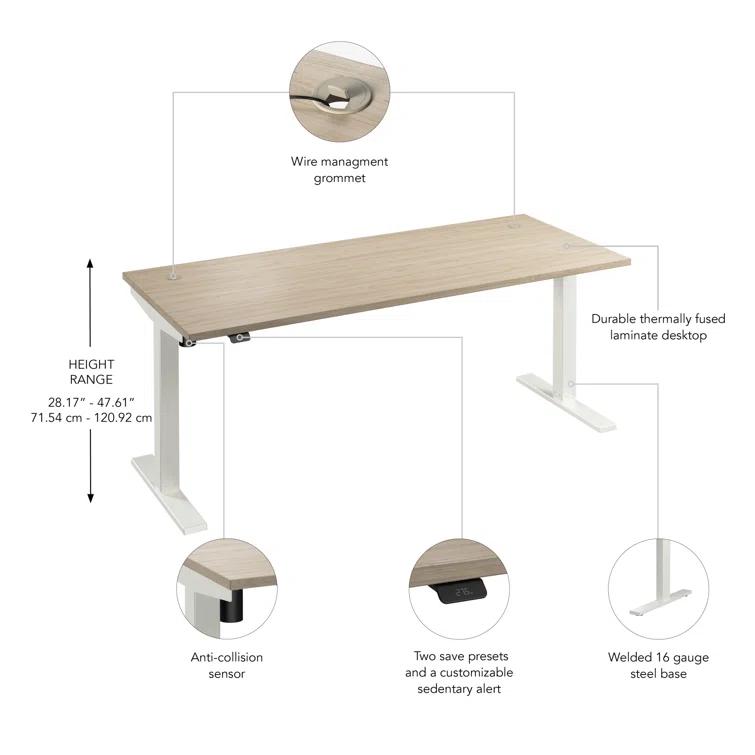 Bush Business Furniture Move 40 Series Electric Height Adjustable Standing Desk