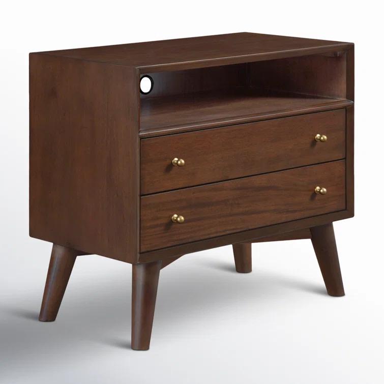 Williams 2-Drawer Nightstand with Shelf