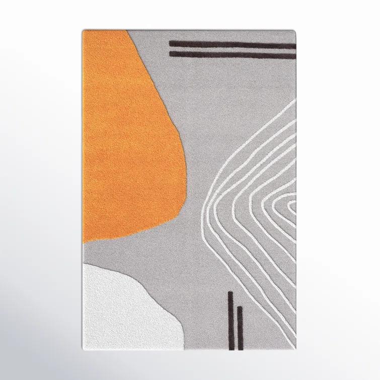 Rodeo Drive RD860 Hand Tufted Accent Rug - Grey/Rust - 2'x3' - Safavieh.