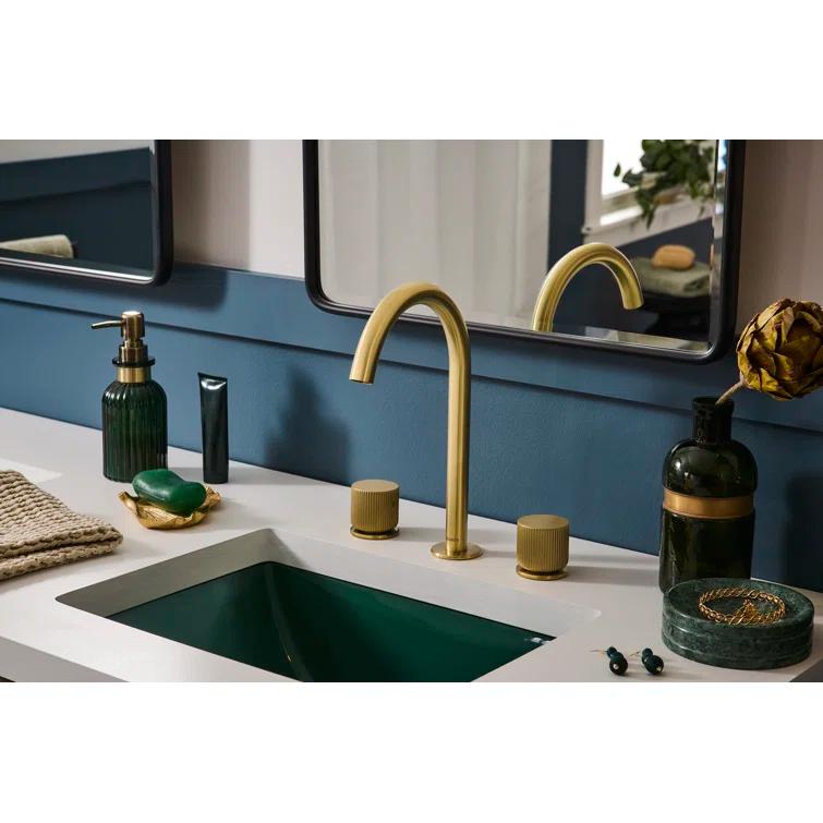 Ruvati 17 x 12 inch Undermount Bathroom Rectangular Porcelain Ceramic Sink with Overflow