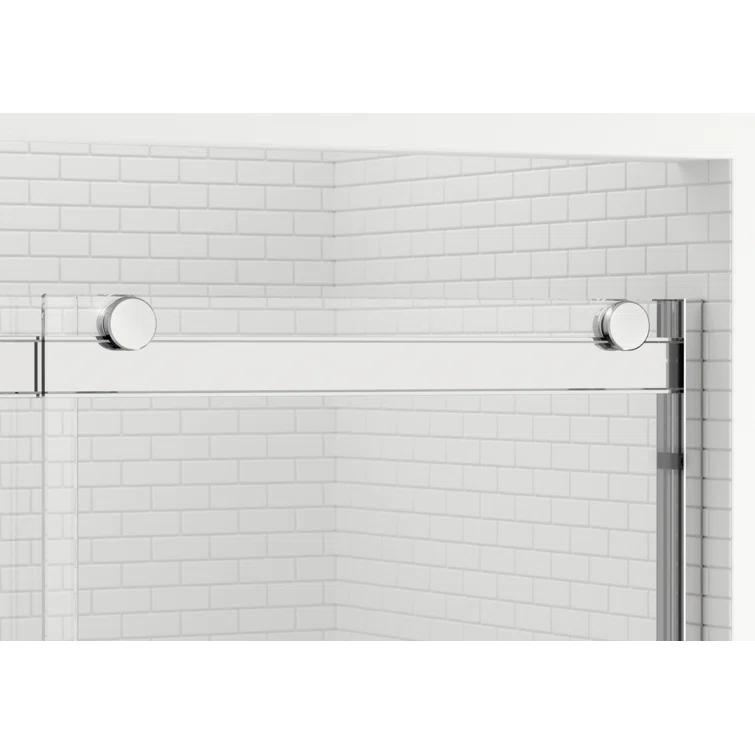 Rotolo 52" W x 70" H Semi Frameless Shower Door