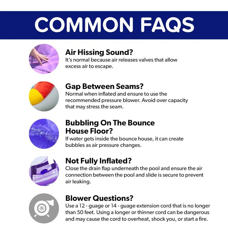 Herokiddo Block Party 12’ Tall Dual Lane Backload Inflatable Water Slide With Attached Pool, For Kids And Adults, Commercial Grade Pvc Vinyl, Outdoor Backyard Fun, Blow Up Water Park, (blower Included)