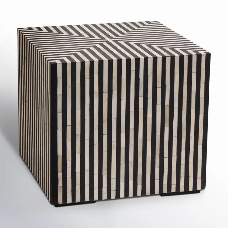 Trendyl Side Table - Black/White