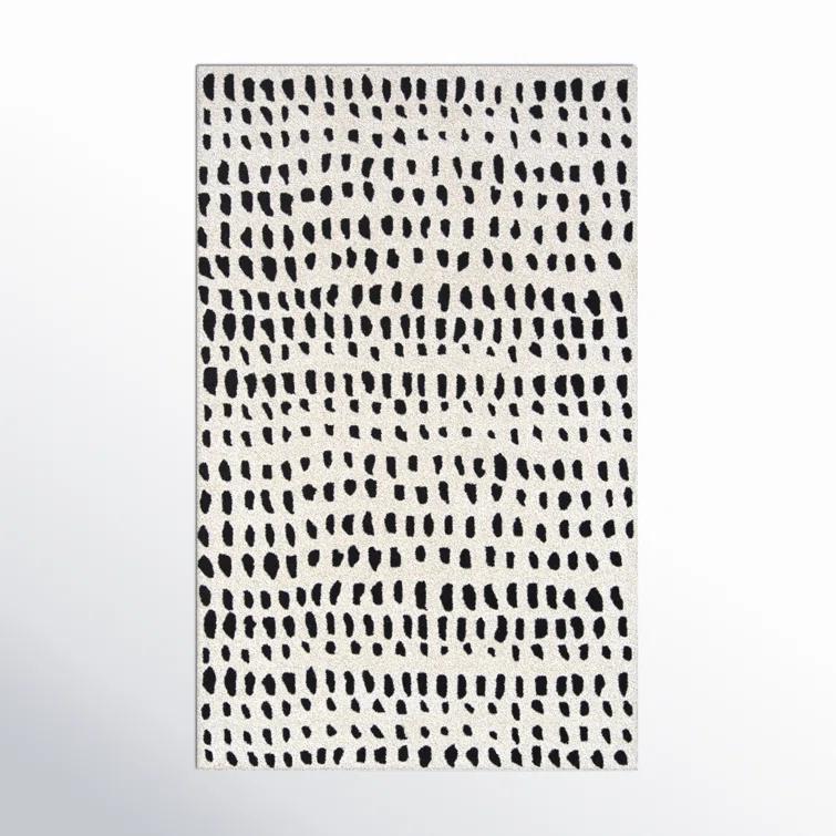 3'6"x5'6" Delmar Area Rug Ivory - Novogratz by Momeni: Chevron Pattern, Low Pile Wool, Indoor Accent Rug