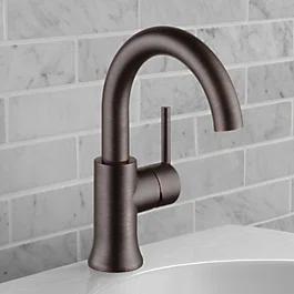 Trinsic Single Hole Bathroom Faucet with Drain Assembly, Single Handle Bathroom Sink Faucet