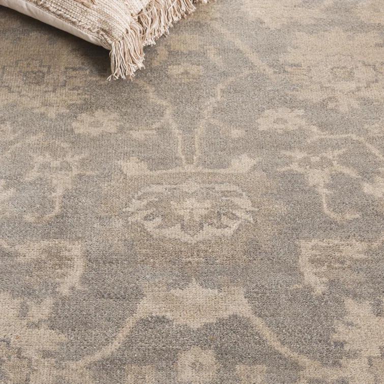 Oushak Hand Knotted Wool Oriental Rug