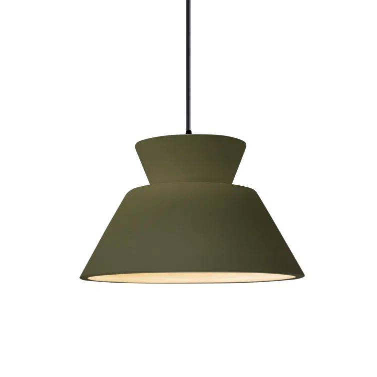Logan Single Light Ceramic Dimmable Pendant