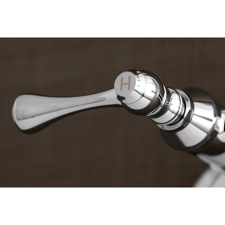 Kingston Brass Kingston Two-Handle 2-Hole Wall Mount Laundry Faucet