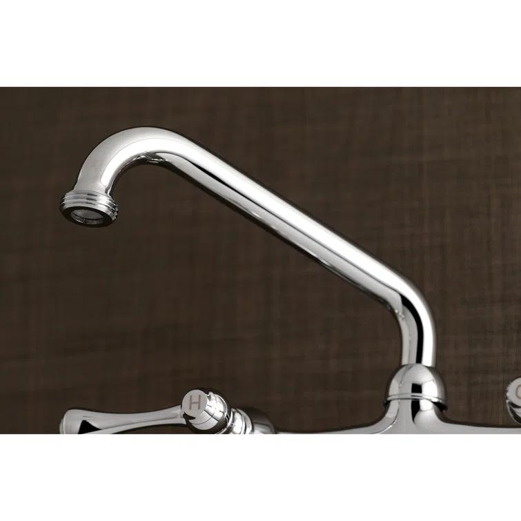 Kingston Brass Kingston Two-Handle 2-Hole Wall Mount Laundry Faucet