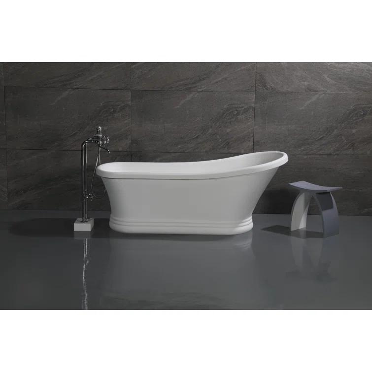 Kingston Brass Kingston Three-Handle 2-Hole Freestanding Tub Faucet with Supply Line and Stop Valve